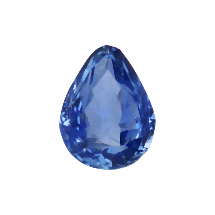 Natural sapphire, blue, pear shape
